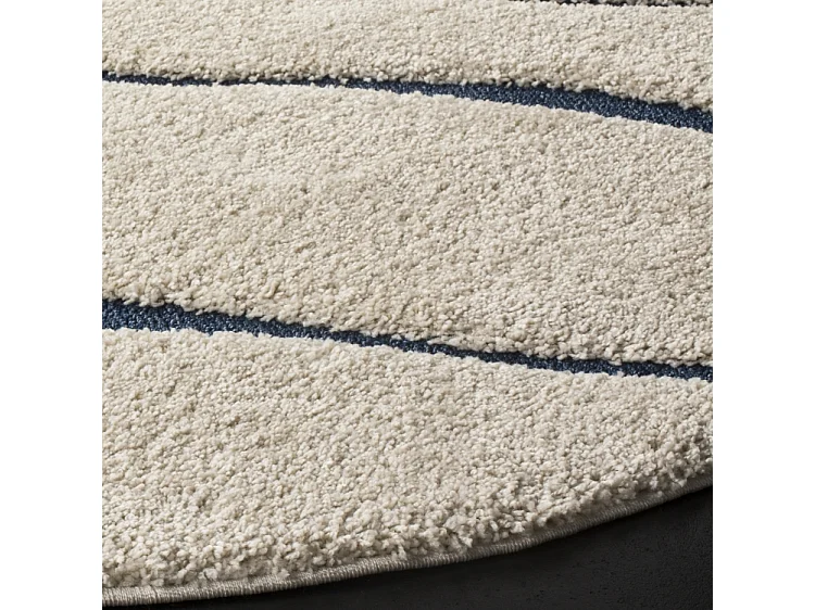 Tapis Crème/Bleu 122 X 122 cm - Raton