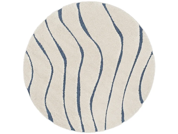 Tapis Crème/Bleu 122 X 122 cm - Raton