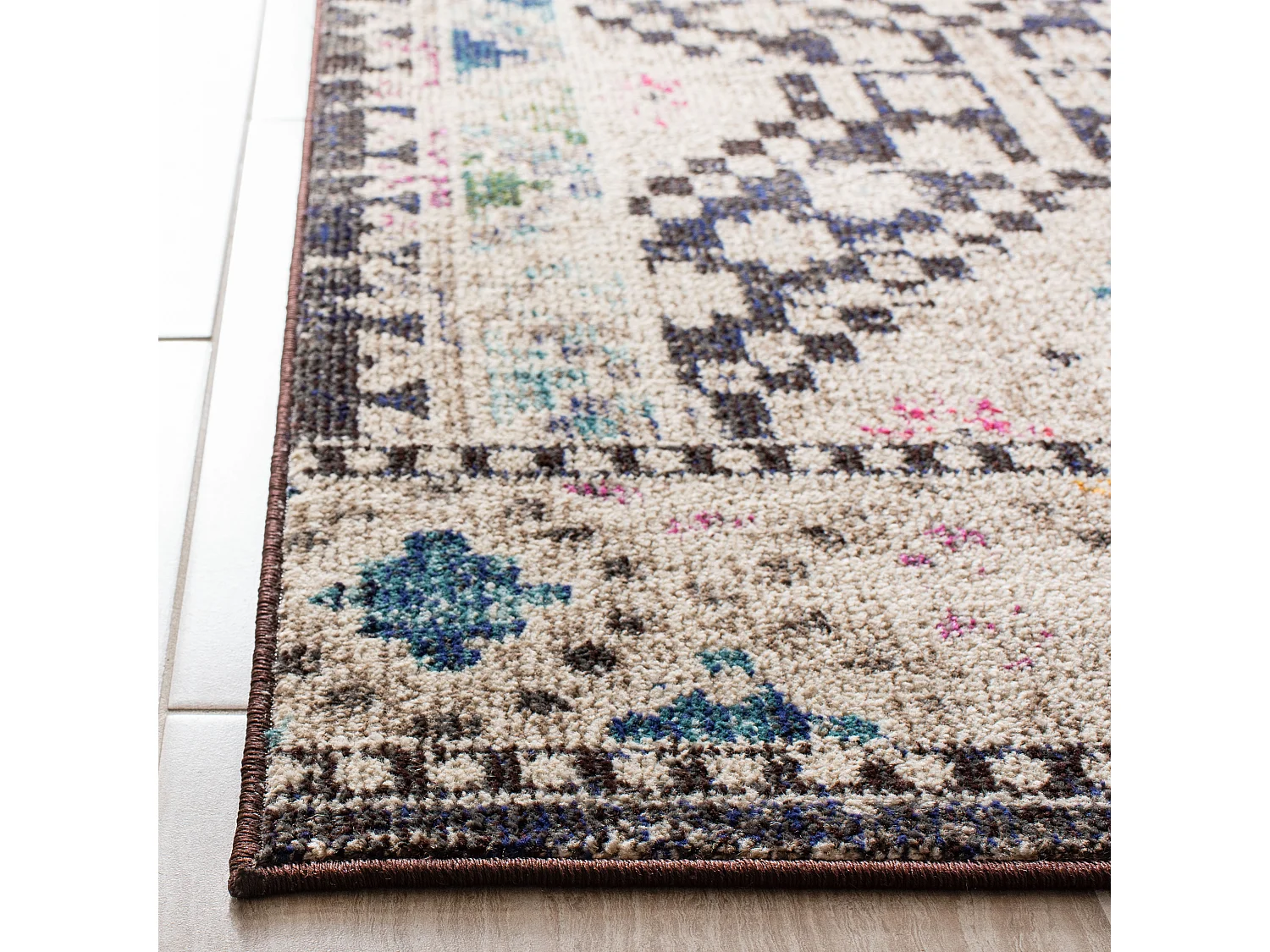 Tapis Noir/Jaune 122 X 183 cm - Marabel