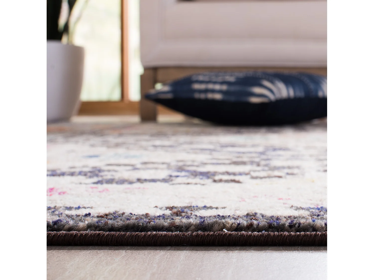 Tapis Noir/Jaune 122 X 183 cm - Marabel