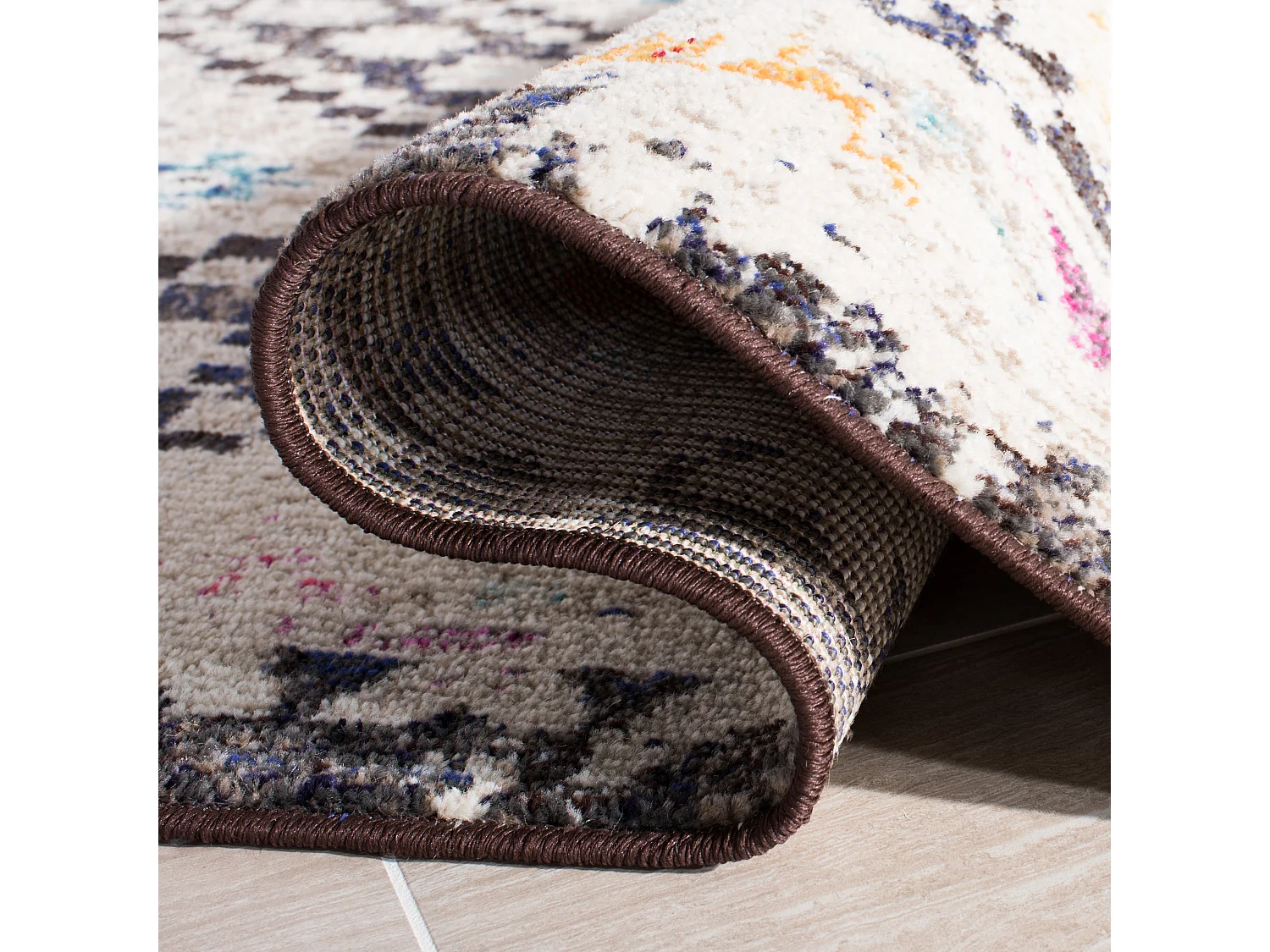 Tapis Noir/Jaune 122 X 183 cm - Marabel
