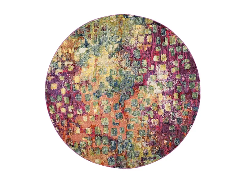 Tapis Rose/Multicolore 122 X 122 cm - Alec