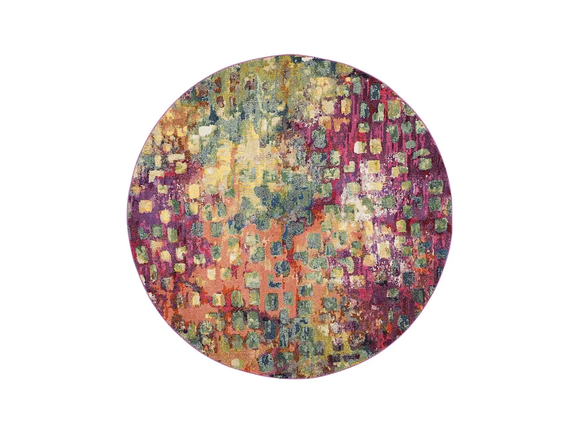 Tapis Rose/Multicolore 122 X 122 cm - Alec