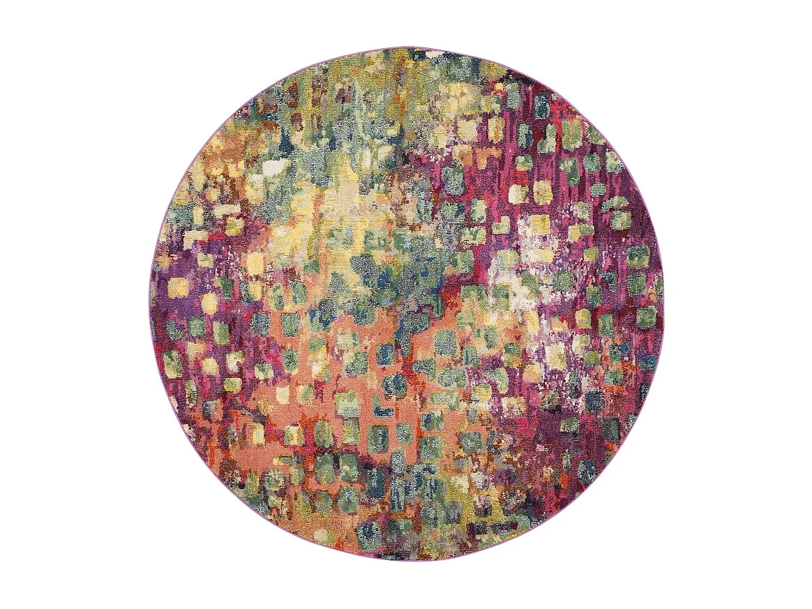 Tapis Rose/Multicolore 122 X 122 cm - Alec