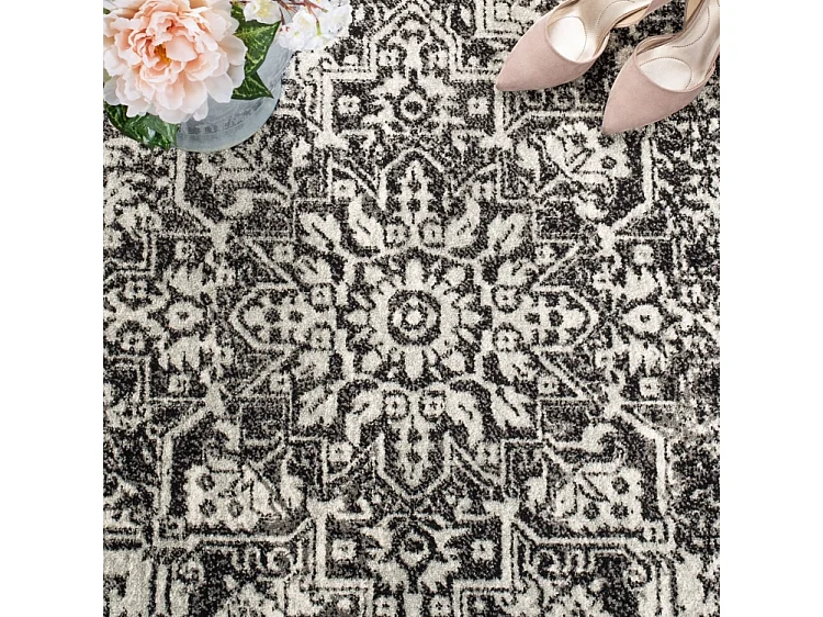 Tapis Noir/Gris 91 X 152 cm - Aria