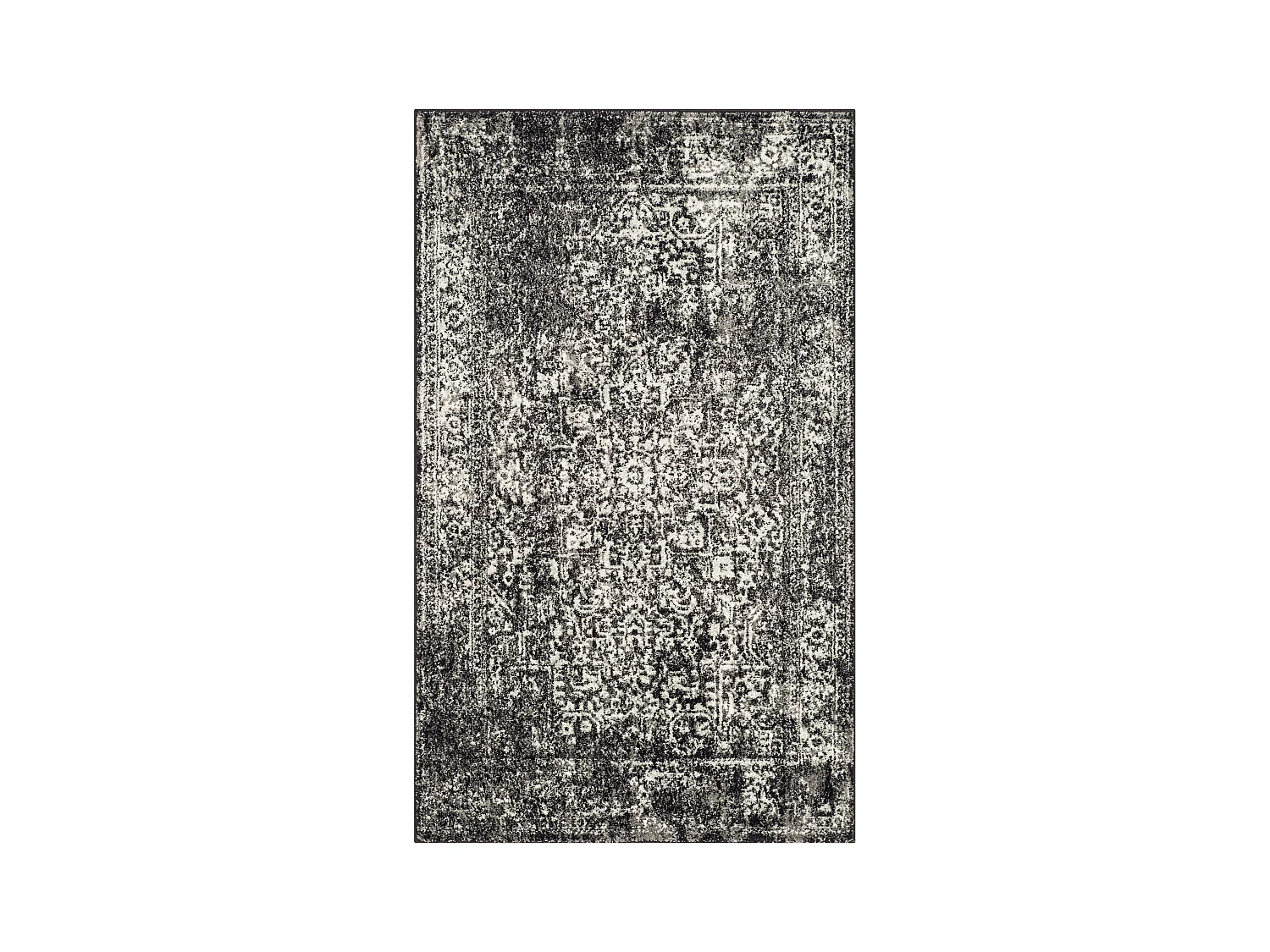Tapis Noir/Gris 91 X 152 cm - Aria