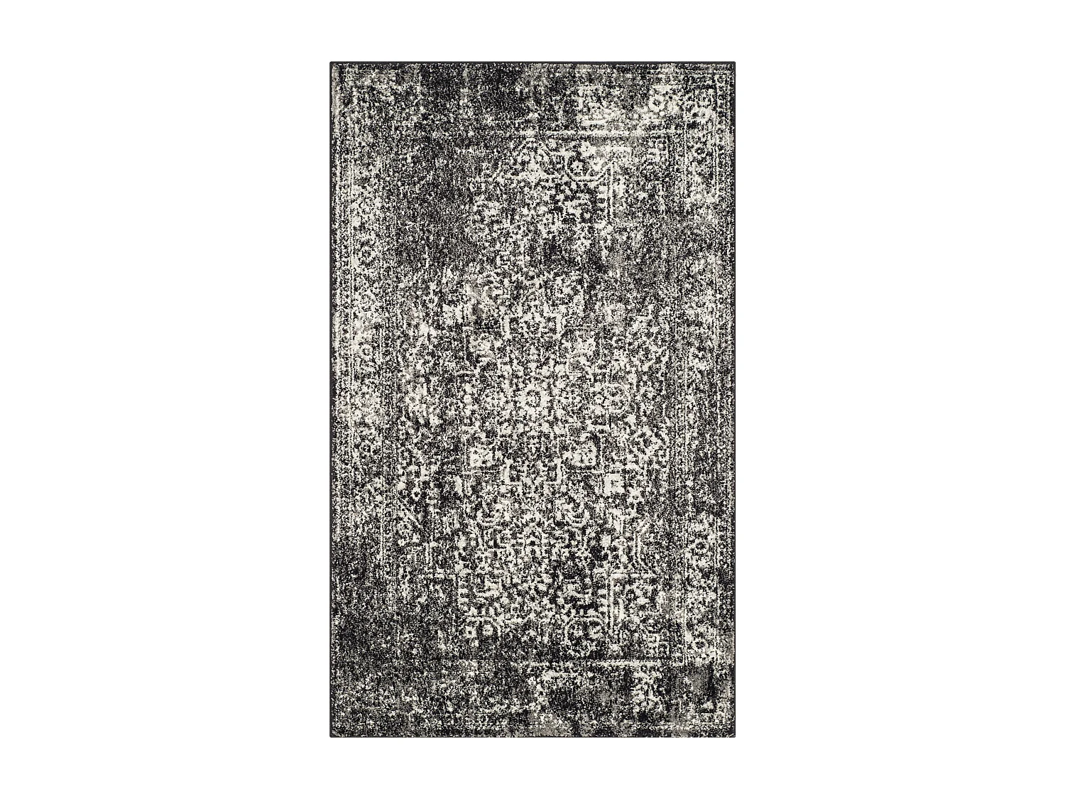 Tapis Noir/Gris 91 X 152 cm - Aria