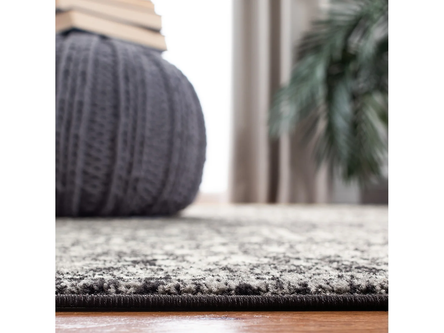 Tapis Noir/Gris 91 X 152 cm - Aria