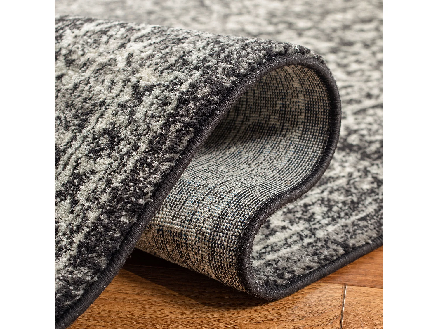 Tapis Noir/Gris 91 X 152 cm - Aria