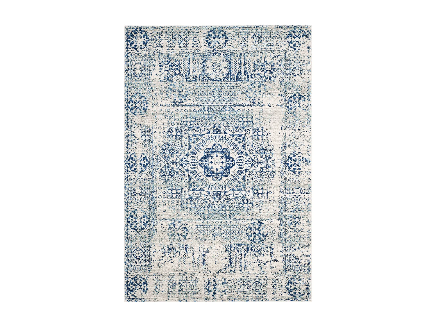 Tapis Neutre/Bleu 201 X 274 cm - Carine