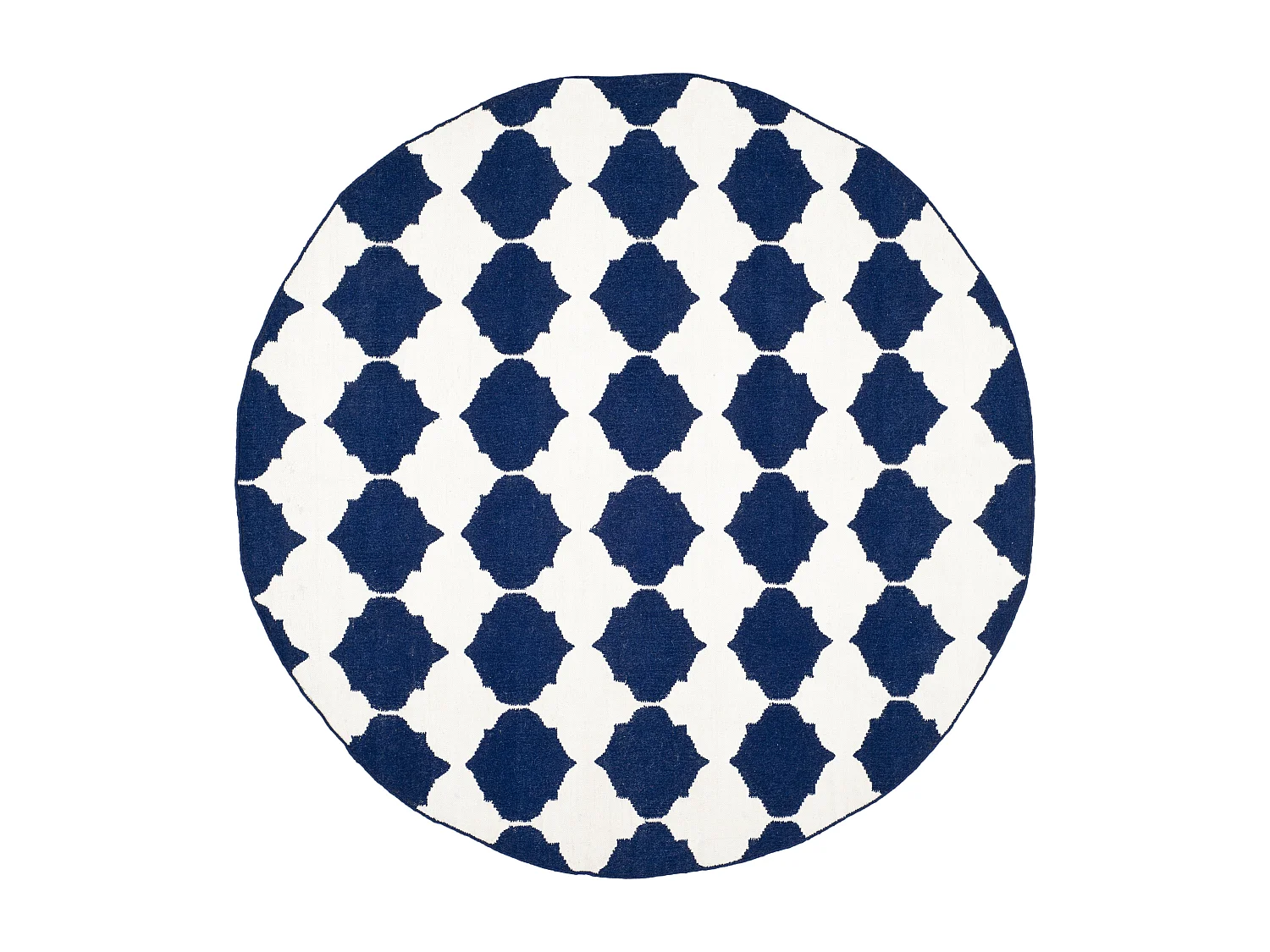 Tapis Bleu Marine/Neutre 213 X 213 cm - Tangier