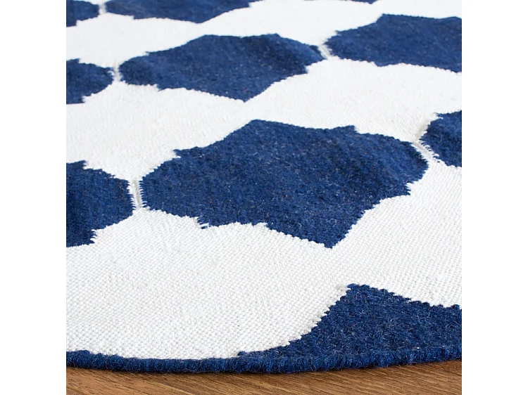 Tapis Bleu Marine/Neutre 213 X 213 cm - Tangier