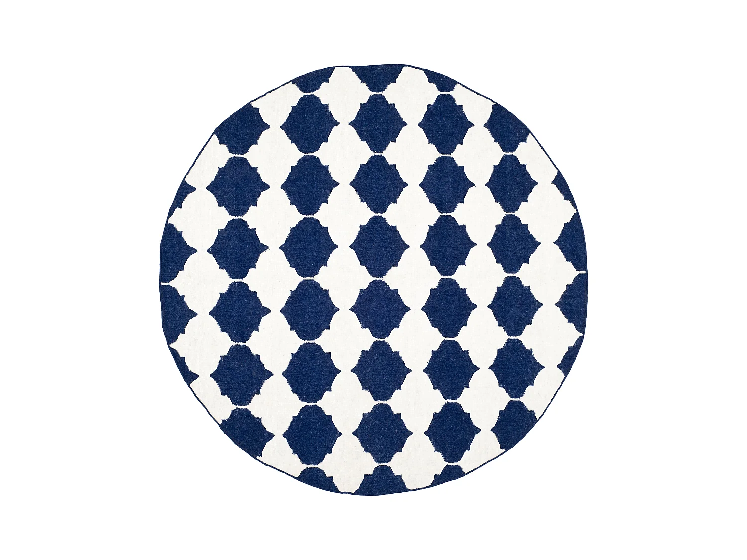 Tapis Bleu Marine/Neutre 213 X 213 cm - Tangier
