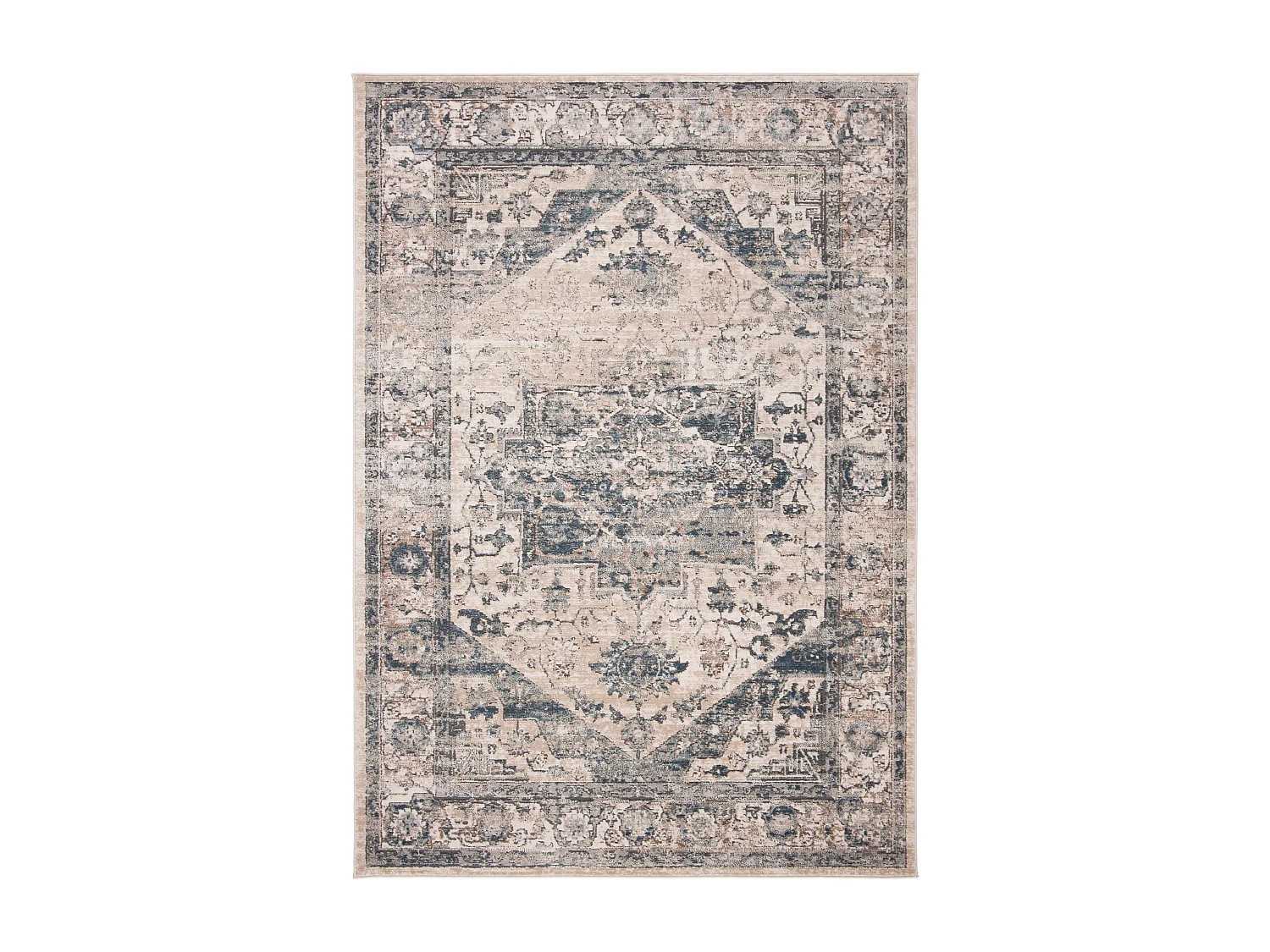 Tapis Neutre/Bleu 155 X 229 cm - Khloe