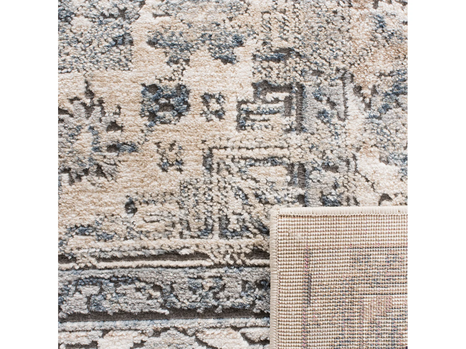 Tapis Neutre/Bleu 155 X 229 cm - Khloe