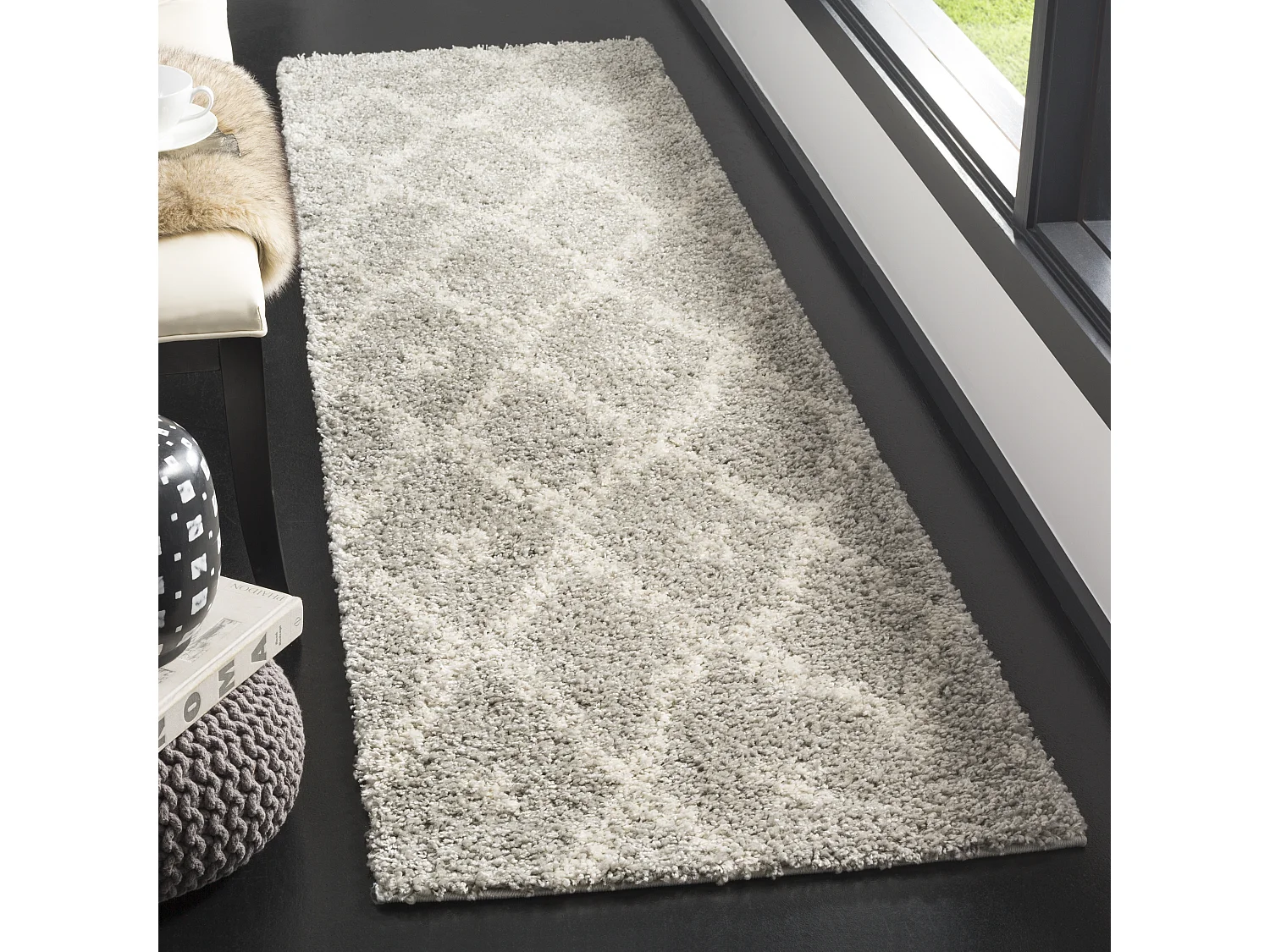 Tapis Gris/Neutre 69 X 244 cm - Frosina