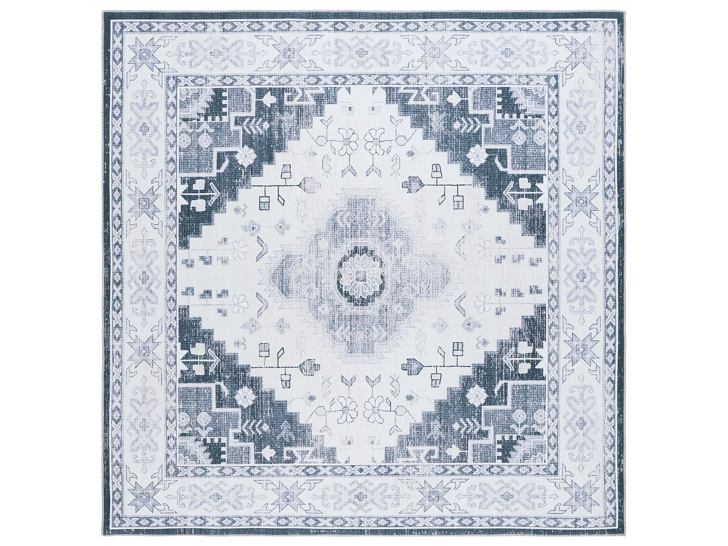 Tapis Gris Vert/Ivoire 183 X 183 cm - Calypso