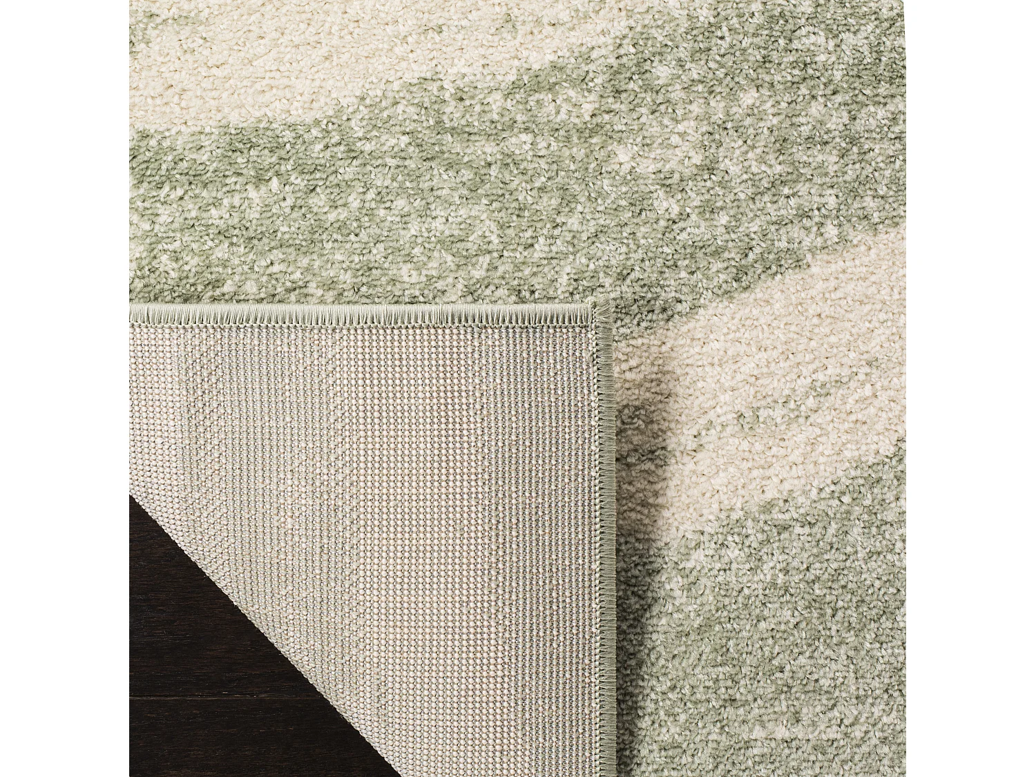 Tapis Vert/Neutre 91 X 152 cm - Leocadia