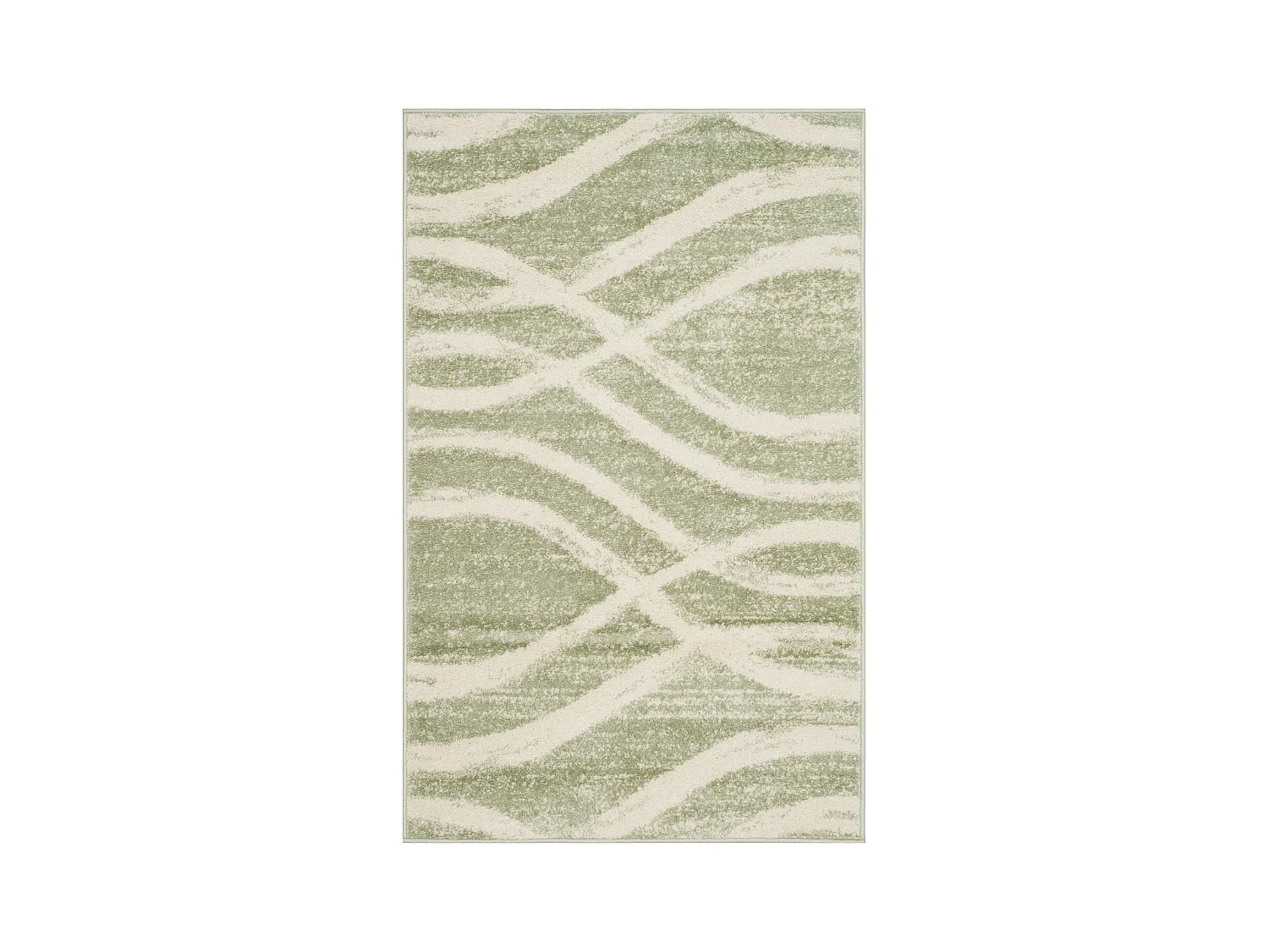 Tapis Vert/Neutre 91 X 152 cm - Leocadia