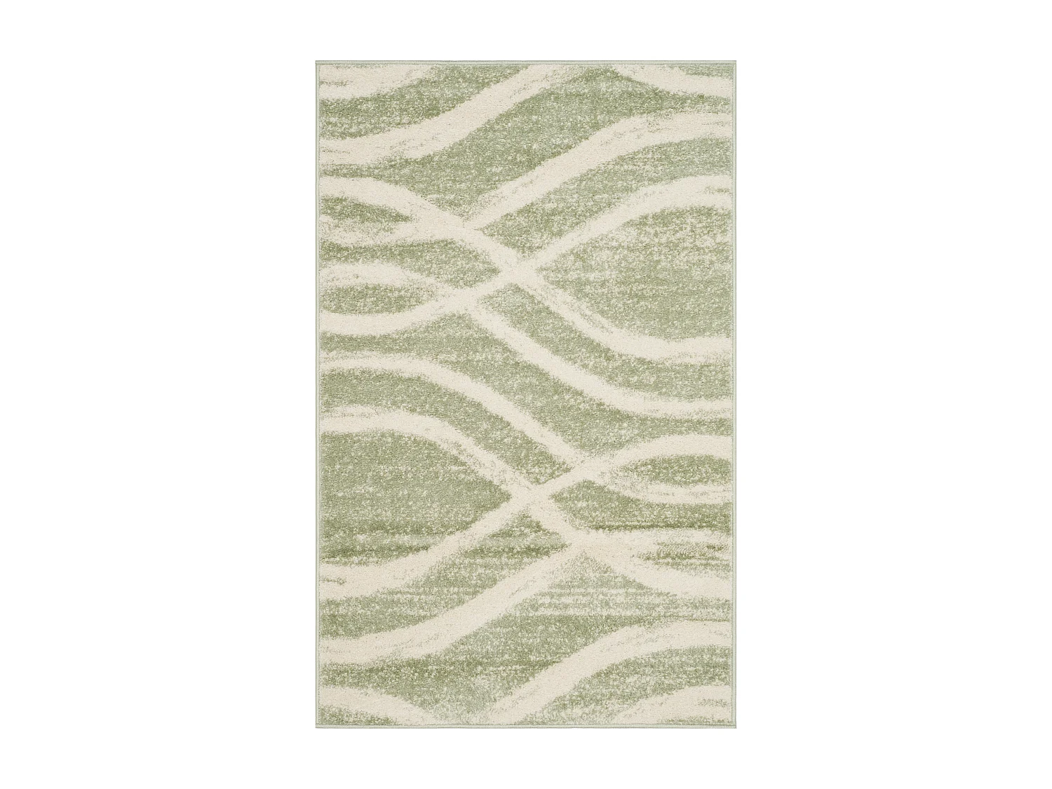 Tapis Vert/Neutre 91 X 152 cm - Leocadia
