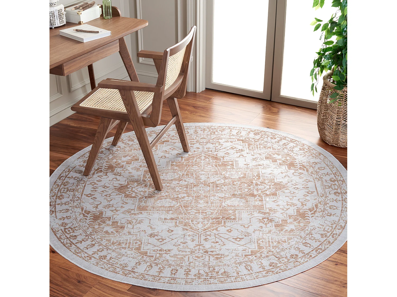 Tapis Beige/Or 183 X 183 cm - Briella