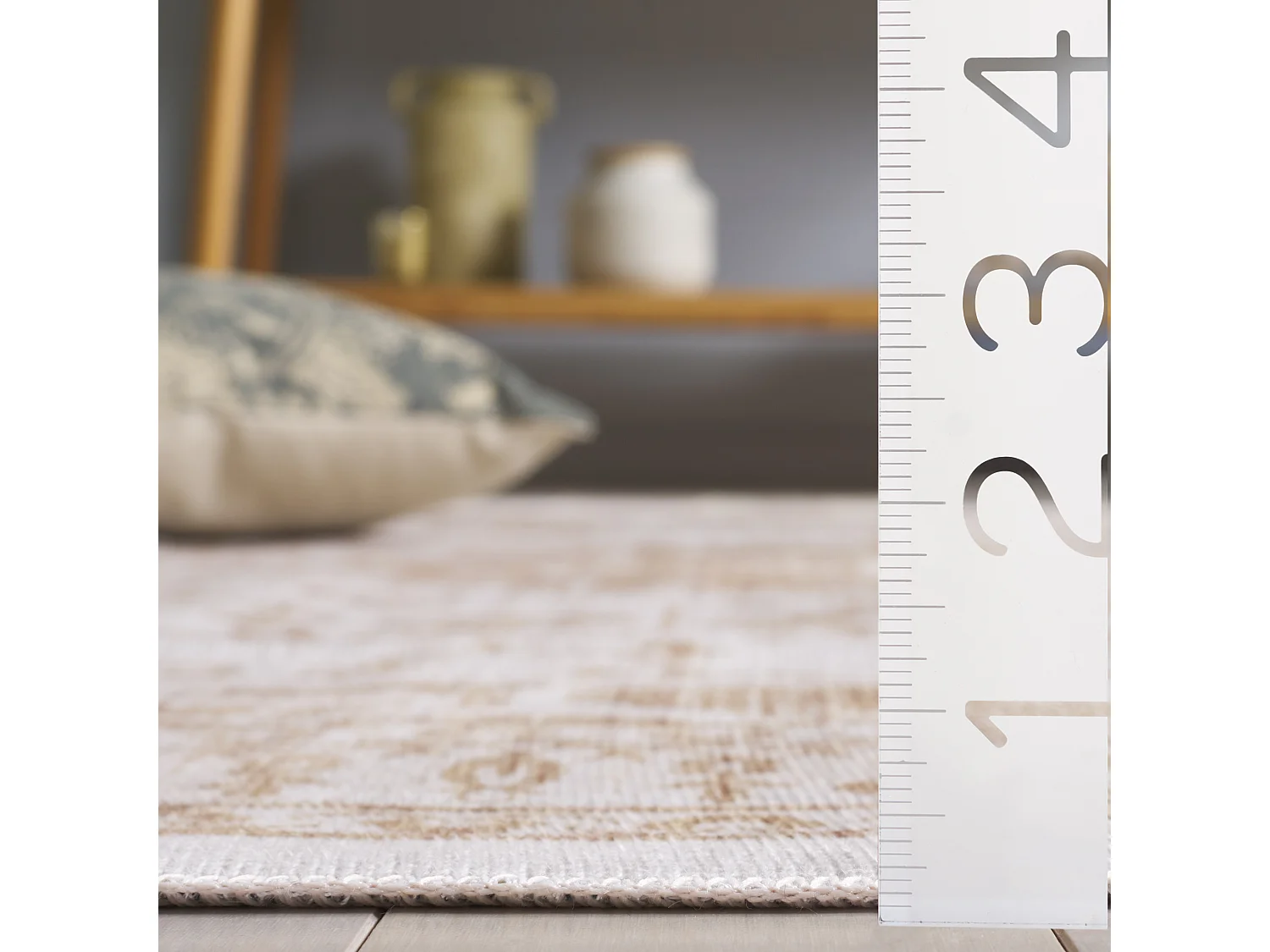 Tapis Beige/Or 183 X 183 cm - Briella