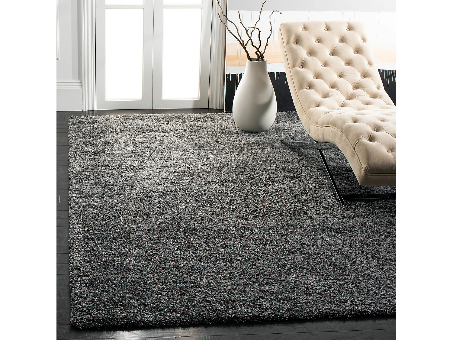 Tapis Gris 122 X 122 cm - Crosby