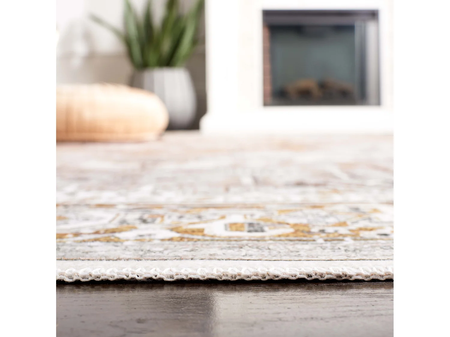 Tapis Beige/Or 122 X 183 cm - Bailee