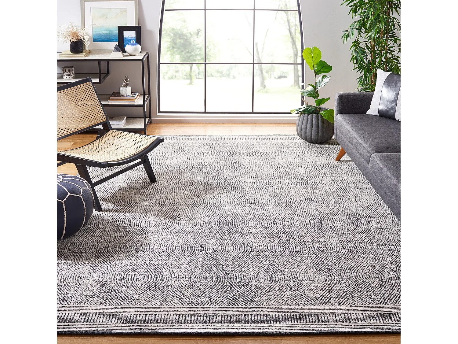 Tapis Ivoire/Fusain 244 X 305 cm - Alaska