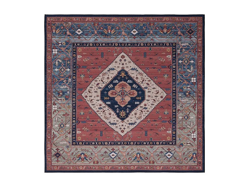 Tapis Rouille/Bleu 122 X 122 cm - Bishop