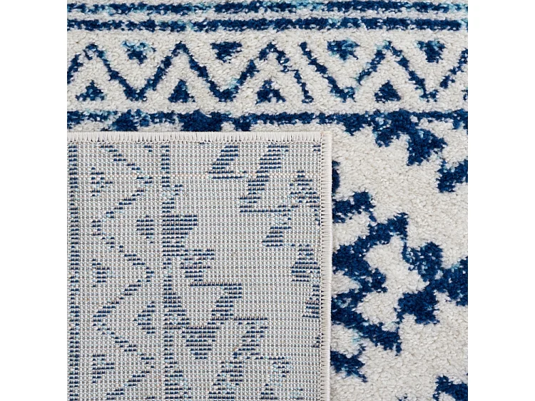 Tapis Neutre/Bleu Marine 91 X 152 cm - Hope