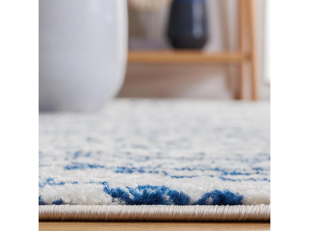 Tapis Neutre/Bleu Marine 91 X 152 cm - Hope