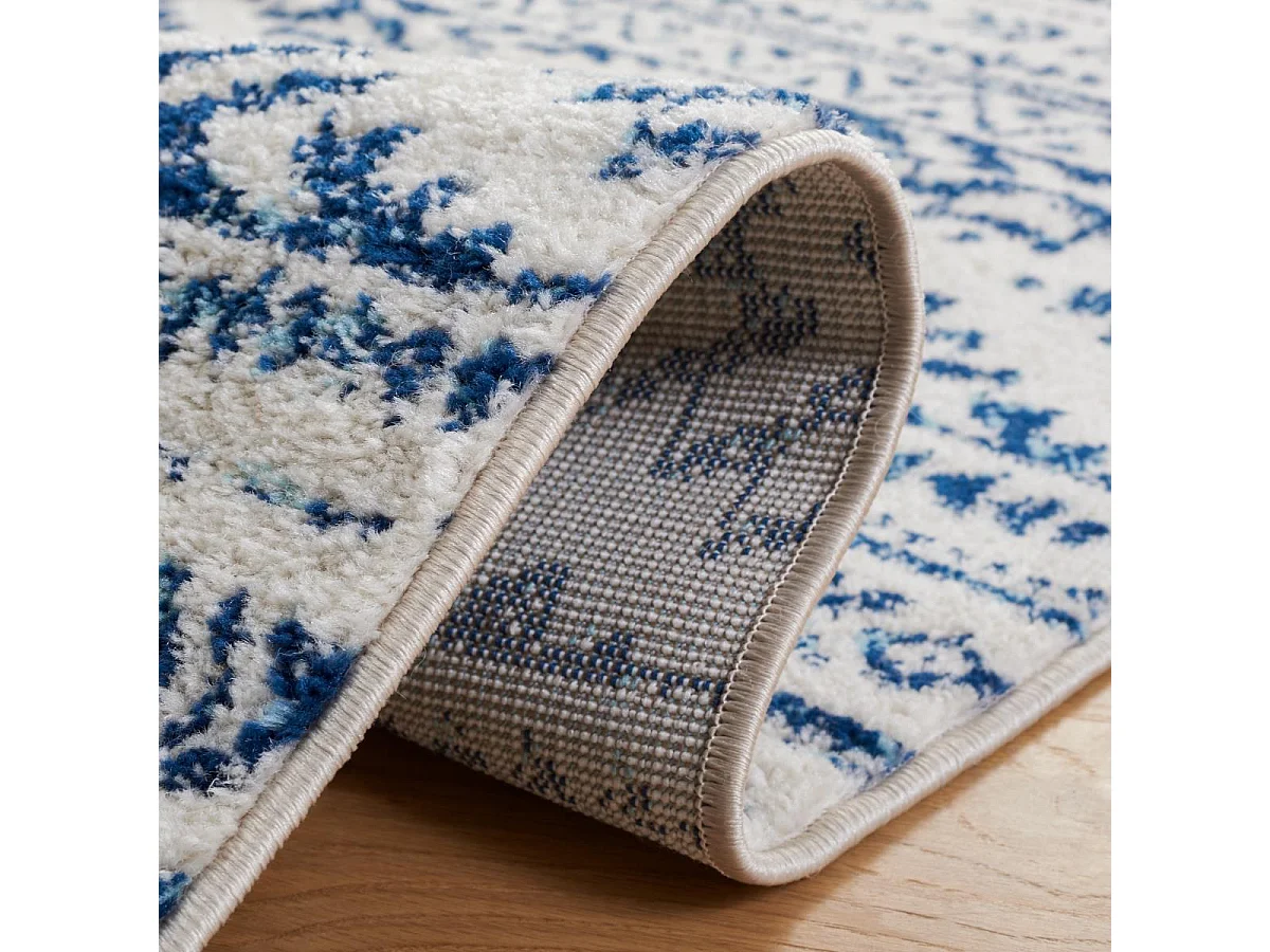 Tapis Neutre/Bleu Marine 91 X 152 cm - Hope