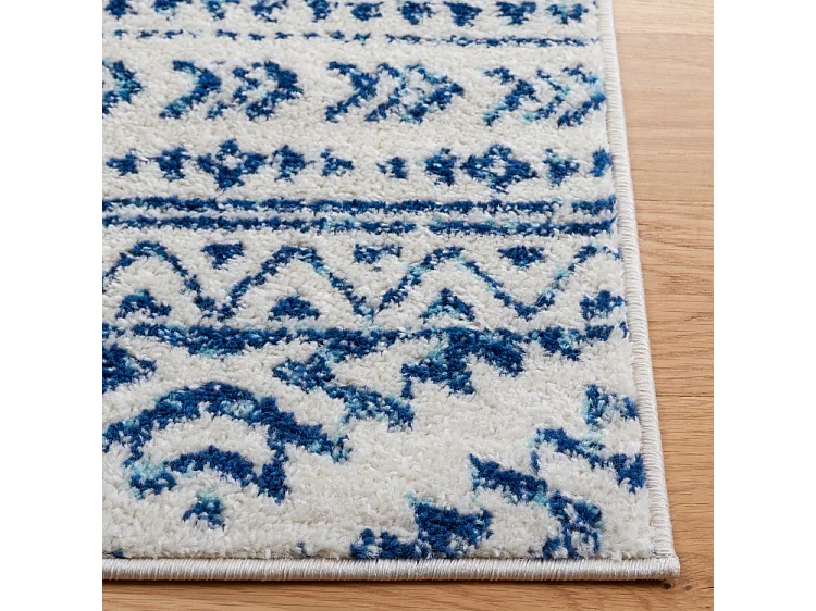 Tapis Neutre/Bleu Marine 91 X 152 cm - Hope