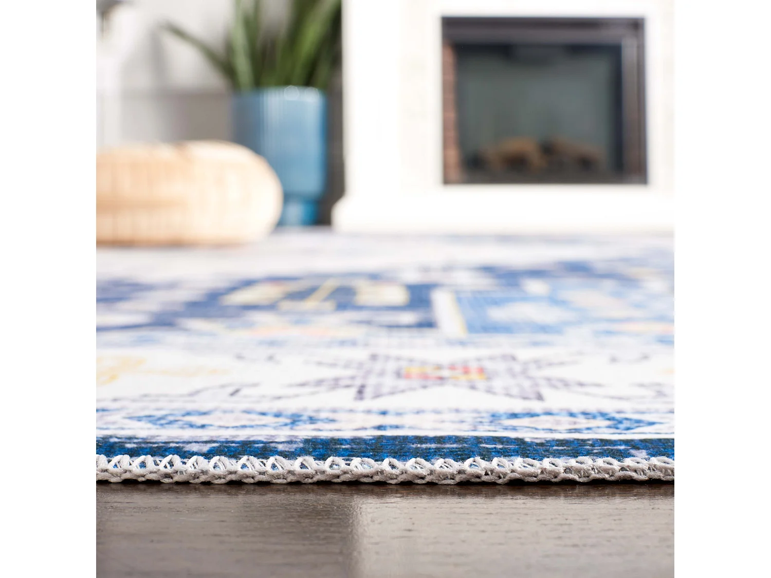 Tapis Marine/Ivoire 91 X 152 cm - Calypso