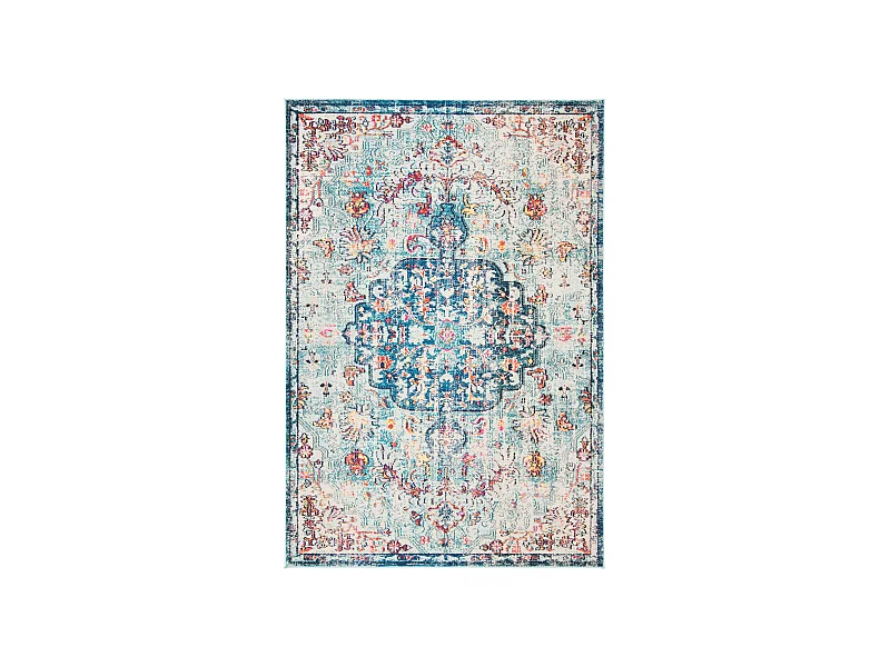 Tapis Bleu marine/Bleu clair 91 X 152 cm - Maia