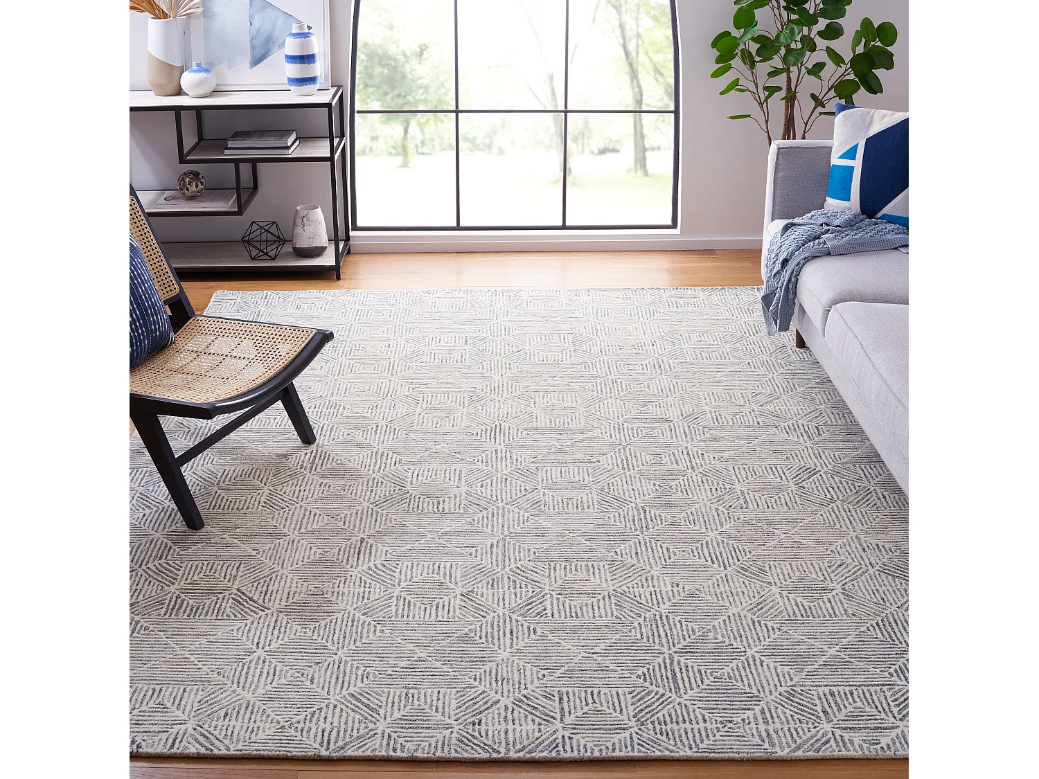 Tapis Vert/Ivoire 244 X 305 cm - Azure