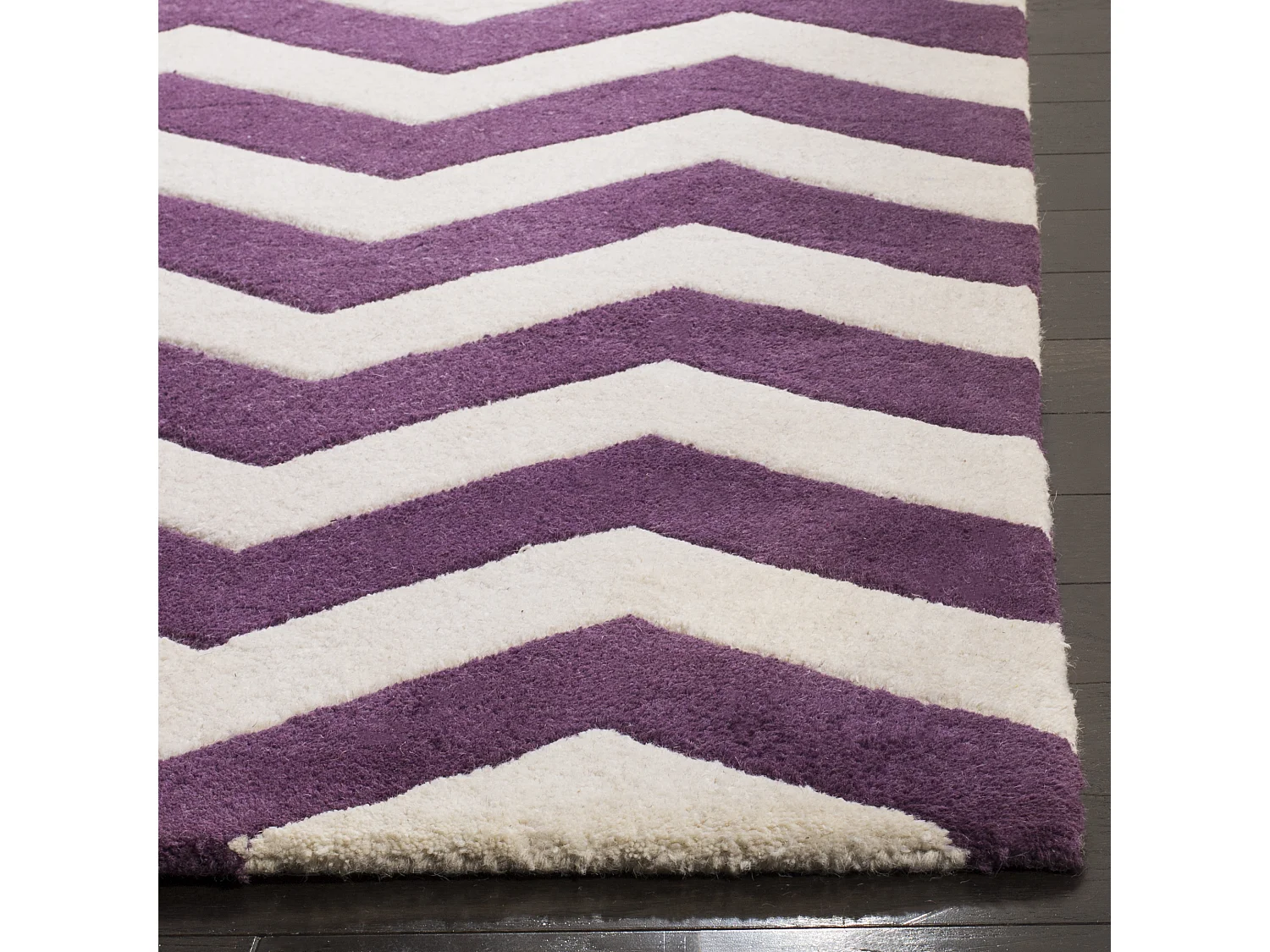 Tapis Violet/Ivoire 69 X 213 cm - Anneliese