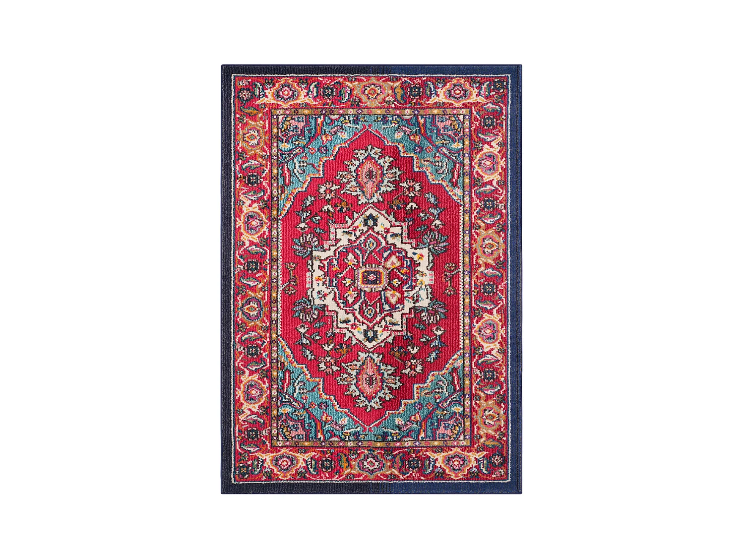 Tapis Rouge/Bleu 122 X 170 cm - Valentina