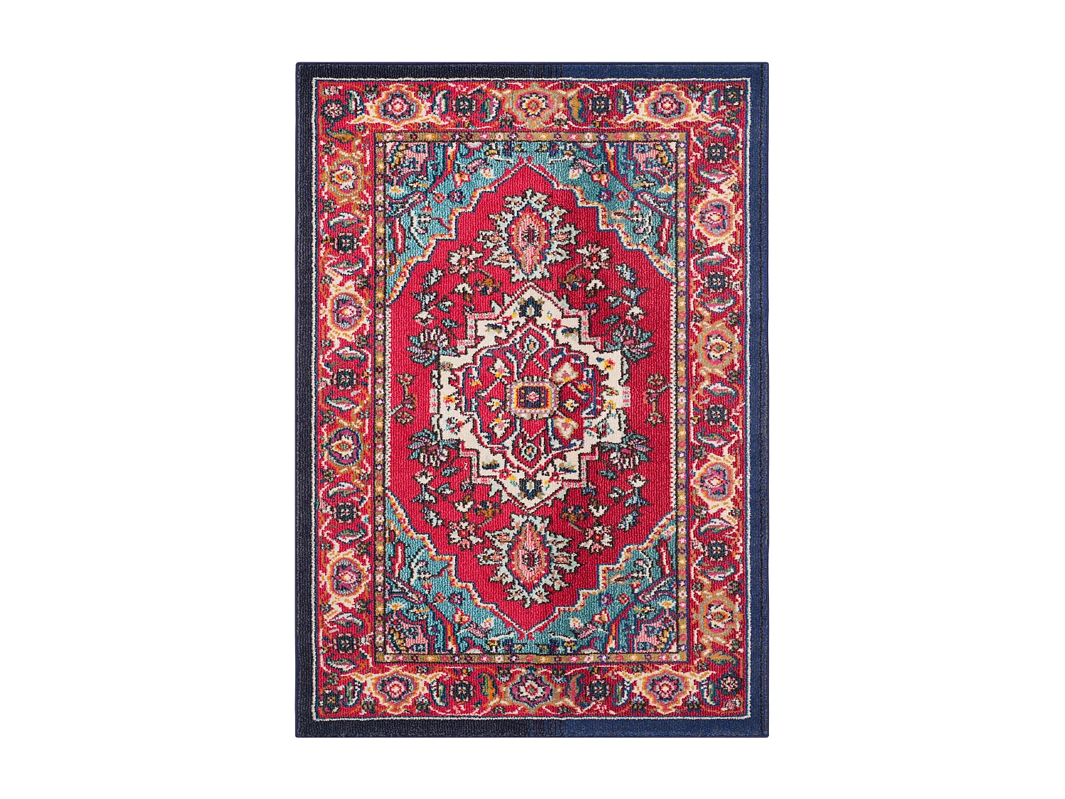Tapis Rouge/Bleu 122 X 170 cm - Valentina