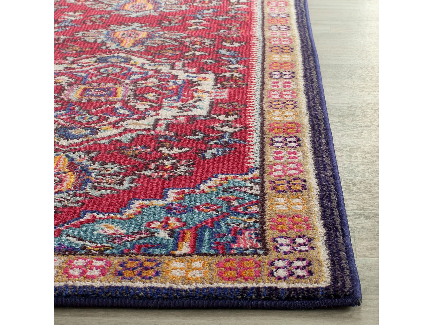 Tapis Rouge/Bleu 122 X 170 cm - Valentina