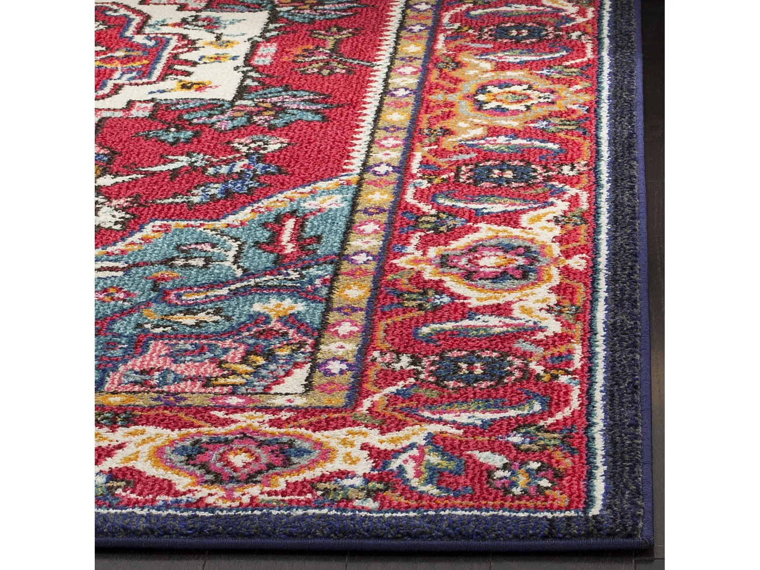 Tapis Rouge/Bleu 122 X 170 cm - Valentina