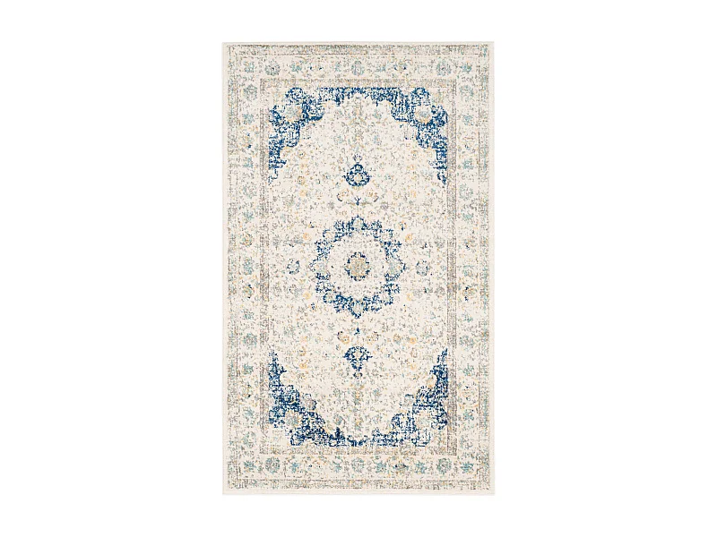 Tapis Neutre/Bleu 91 X 152 cm - Nichol