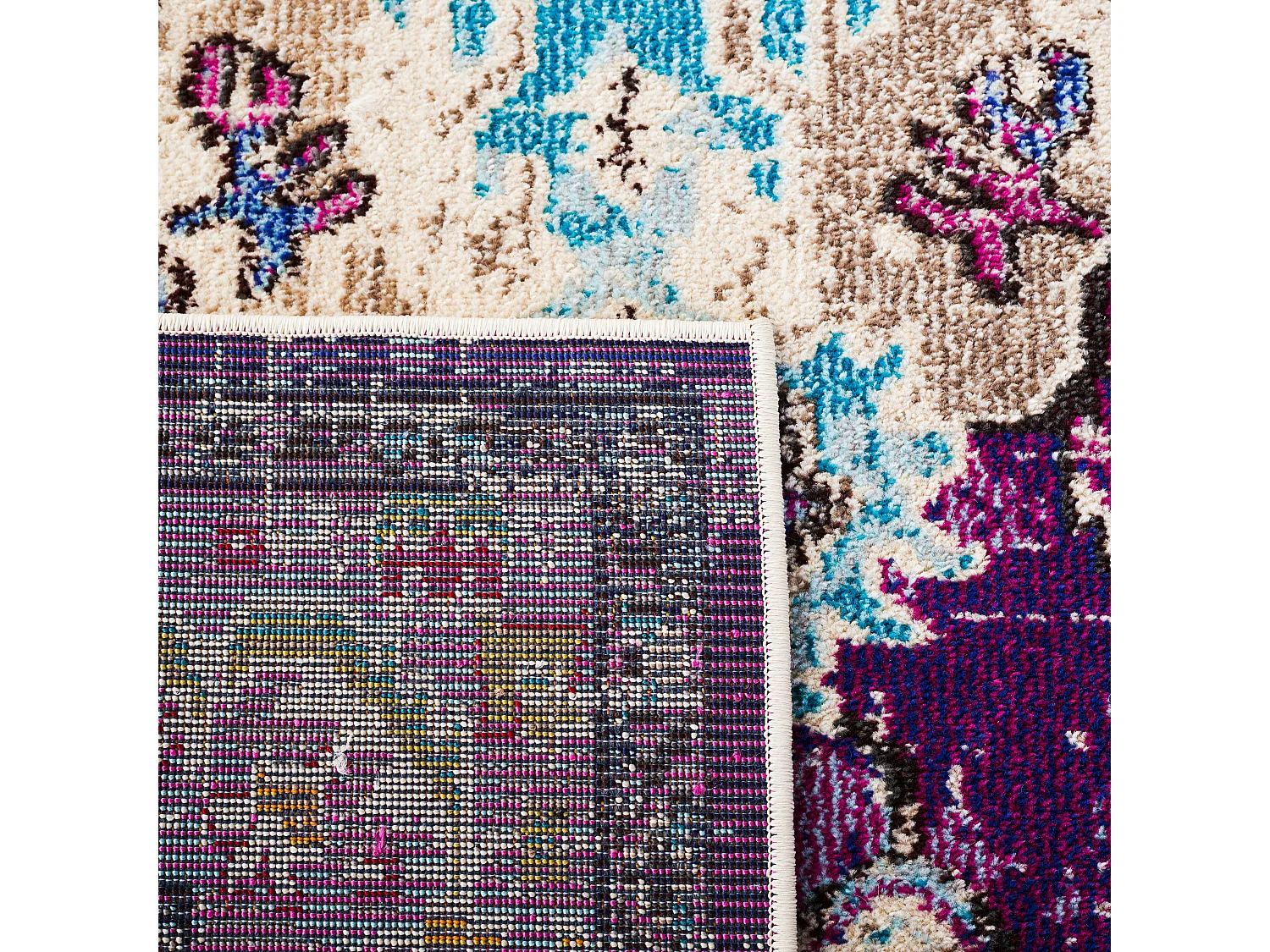 Tapis Violet/Bleu 66 X 244 cm - Milà