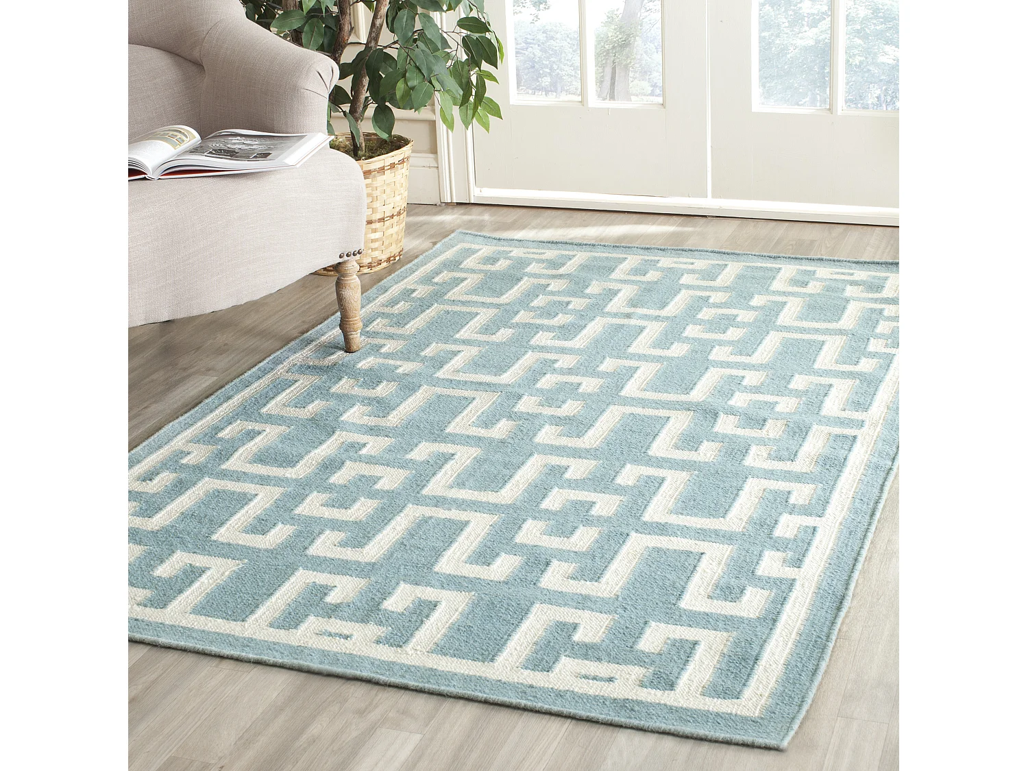 Tapis Vert/Neutre 122 X 183 cm - Safi