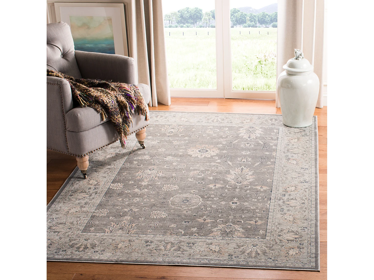 Tapis Gris/Neutre 122 X 183 cm - Winslet