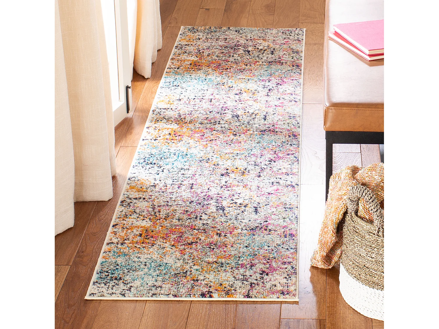 Tapis Gris/Rose 61 X 244 cm - Manjor