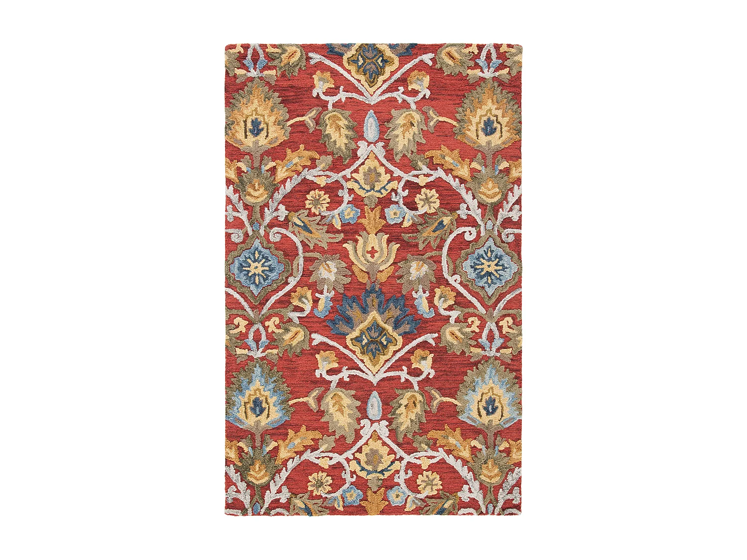 Tapis Rouge/Multicolore 183 X 274 cm - Juni