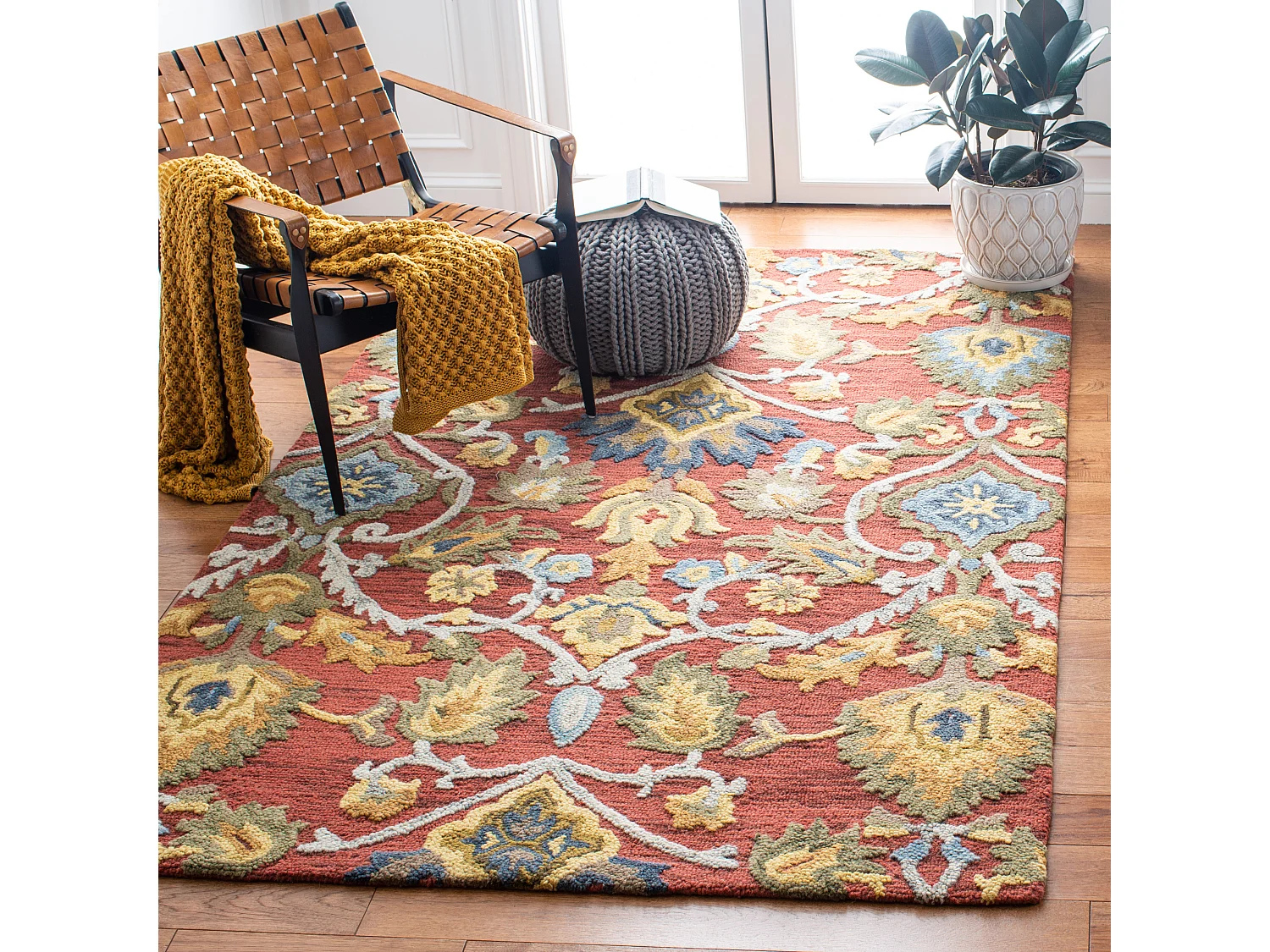 Tapis Rouge/Multicolore 183 X 274 cm - Juni