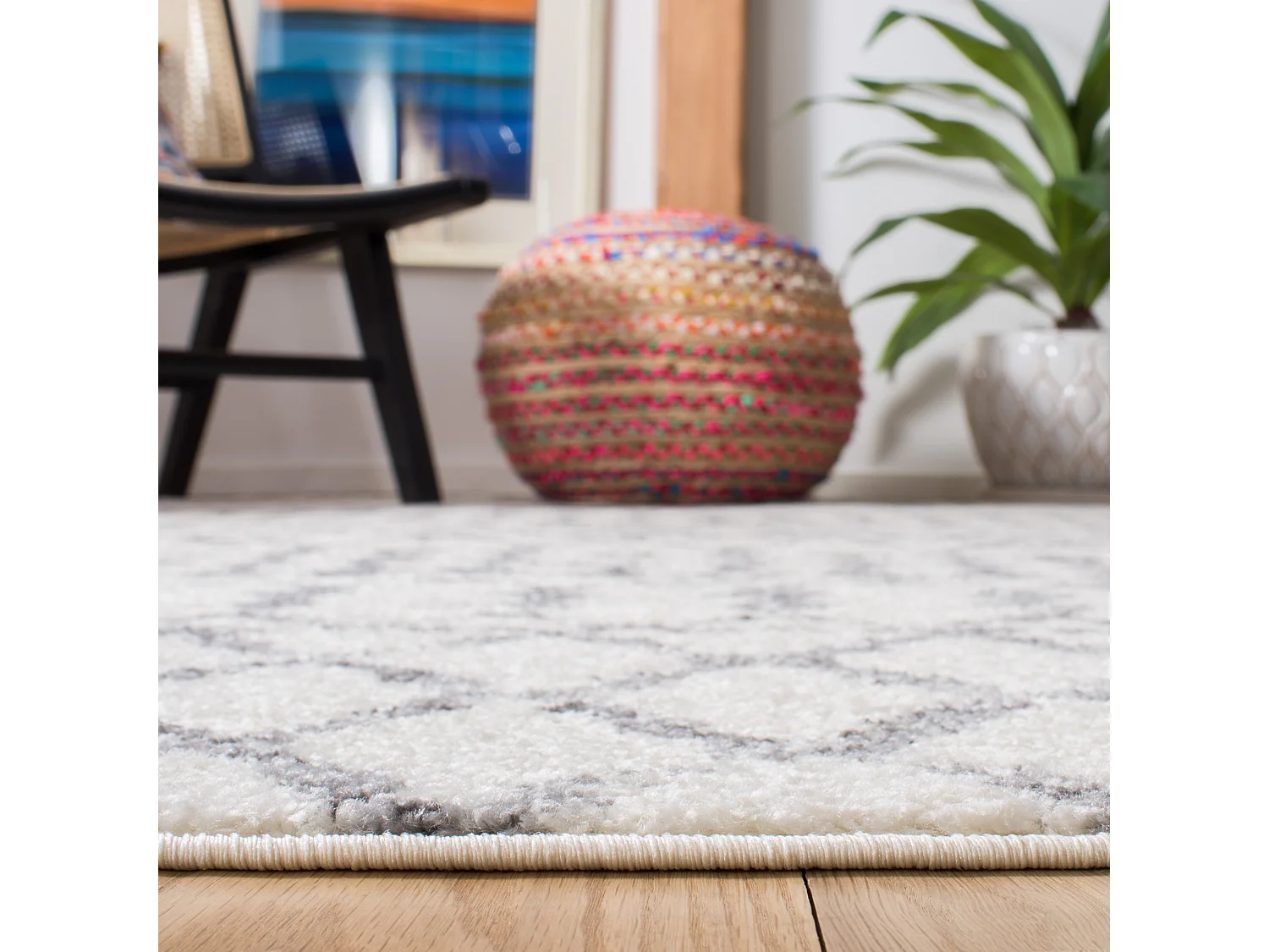 Tapis Blanc 135 x 196 cm - Annalis